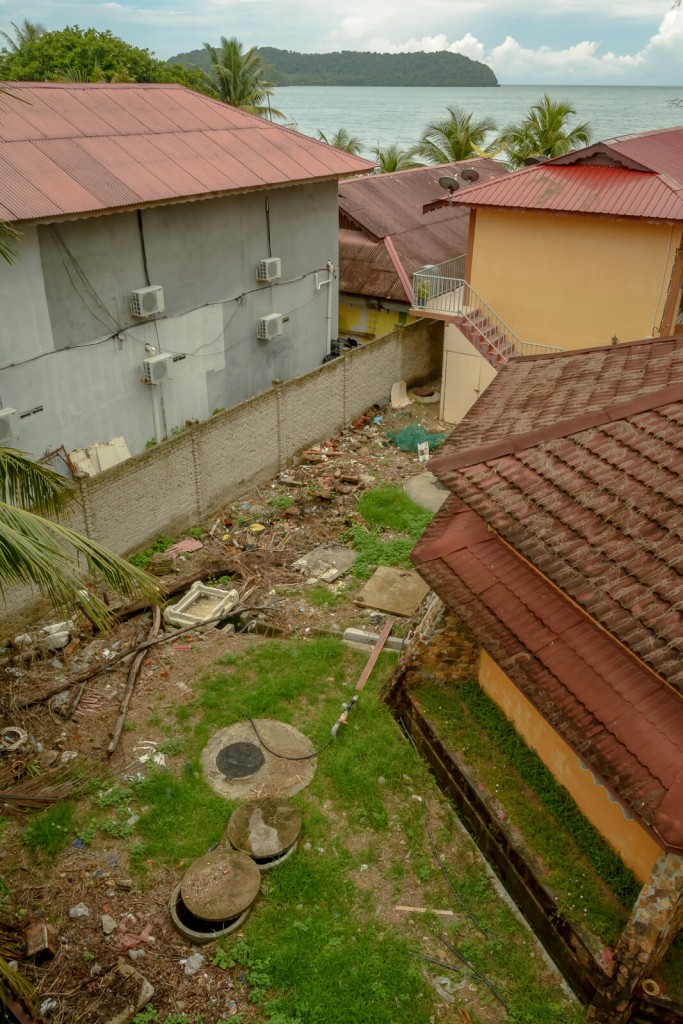 A tak wygląda teren za naszym hotelem