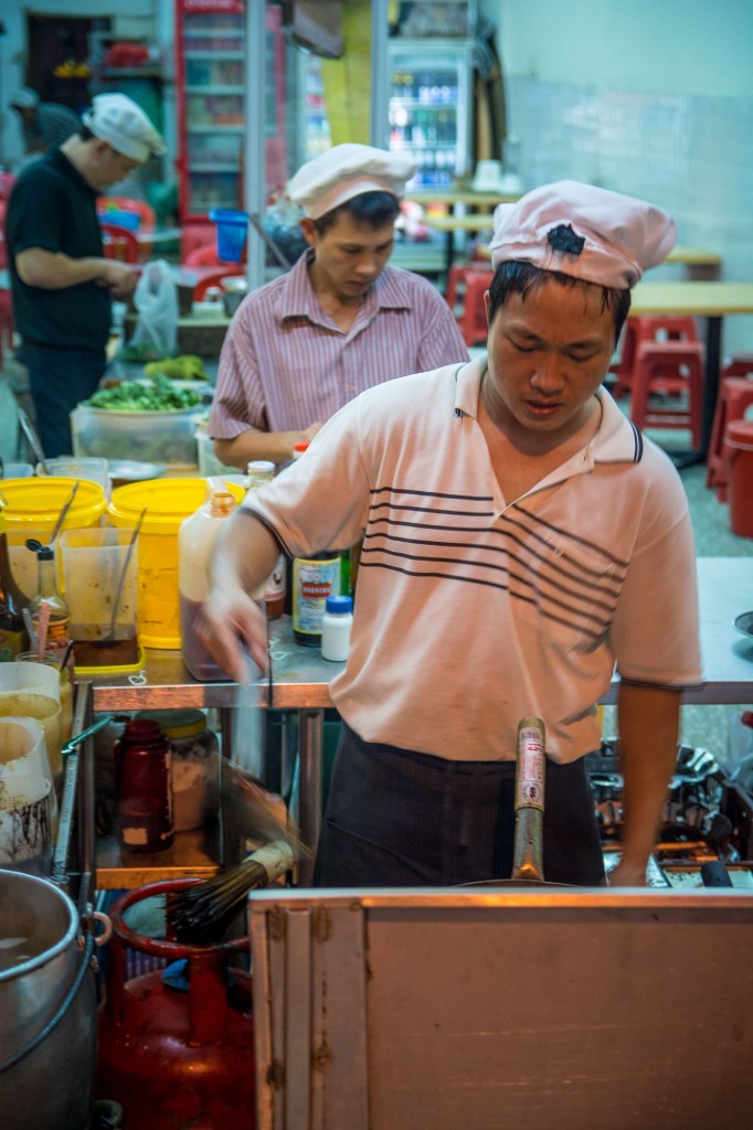 Gotowanie na ulicy w Kuala Lumpur