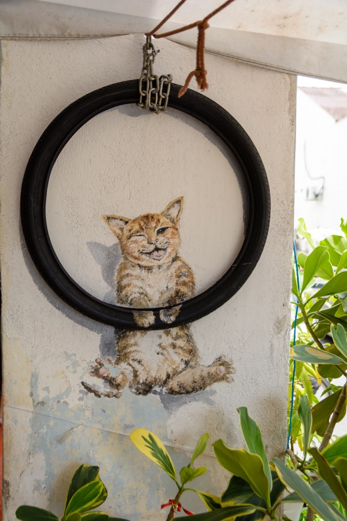 Murale w Georgetown: kot