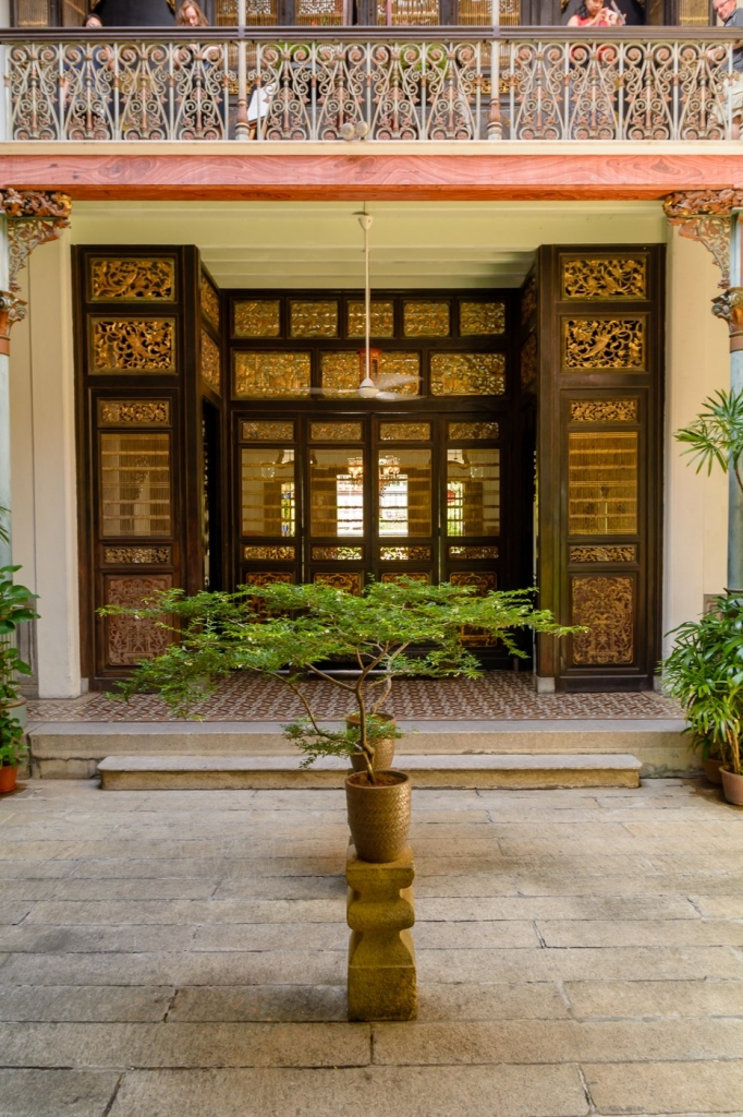 Wewnętrzny dziedziniec w willi Cheong Fatt Tze