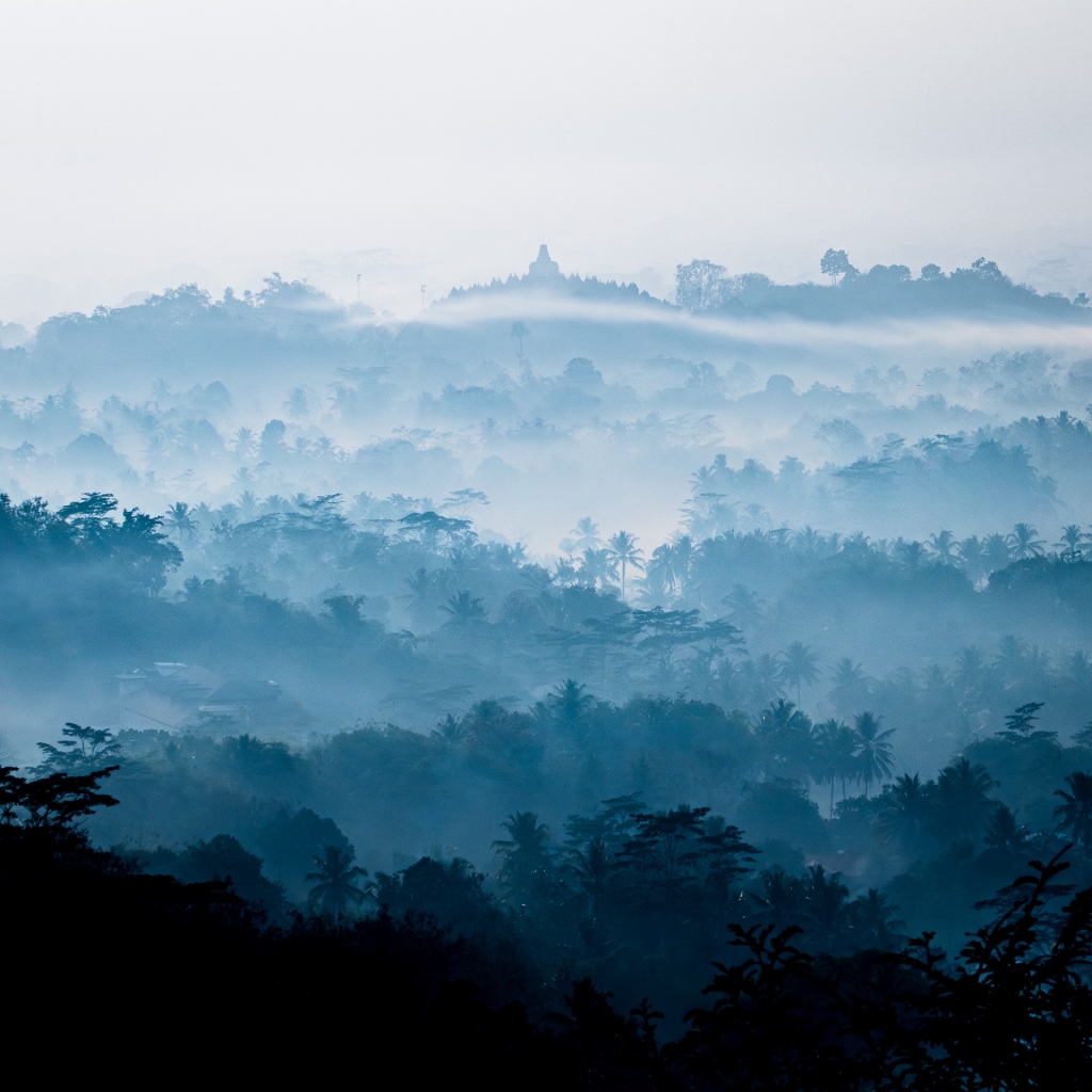 Borobodur widziany z oddali