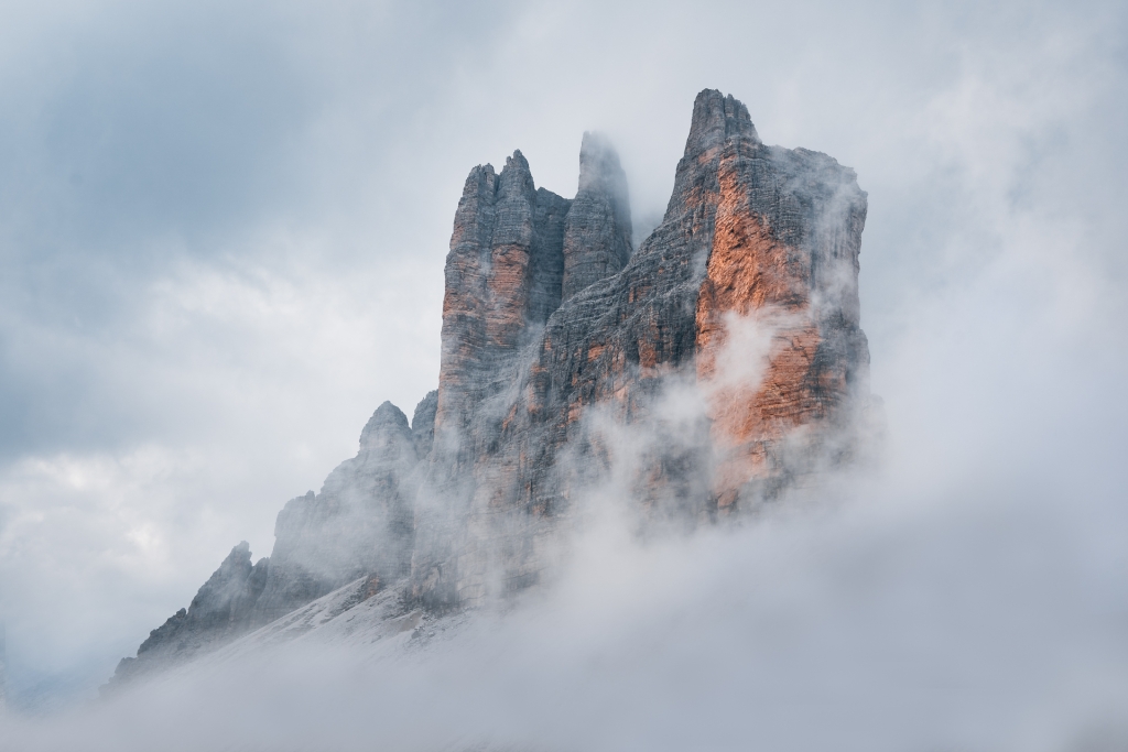 Zbliżenie na Tre Cime